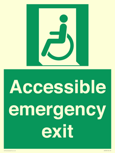 Accessible emergency exit (left)